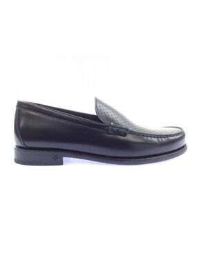 Louis Vuitton Black Pebbled Leather Slip-On Loafers with LV Bit Louis Vuitton Black Leather LV-Buckle Driving Loafers main image 4